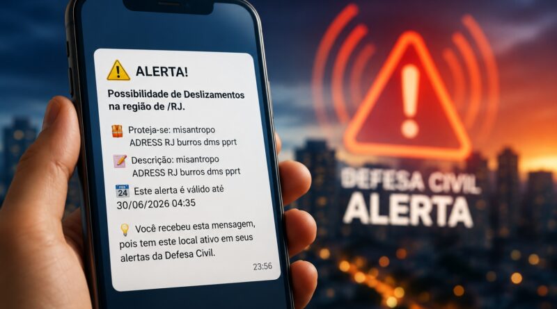Falsos alertas da Defesa Civil atingem milhões após suspeita de ataque hacker