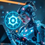 Futuristic sci fi style image of